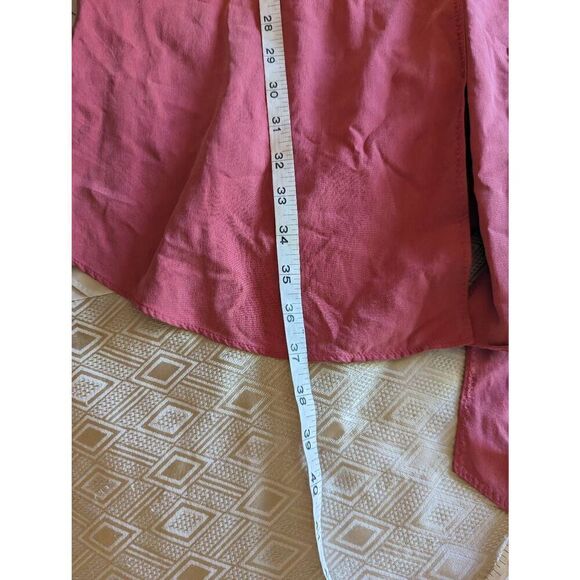 Lafayette 148 new York silk shirt dress sz small euc salmon pink belted - Picture 7 of 7
